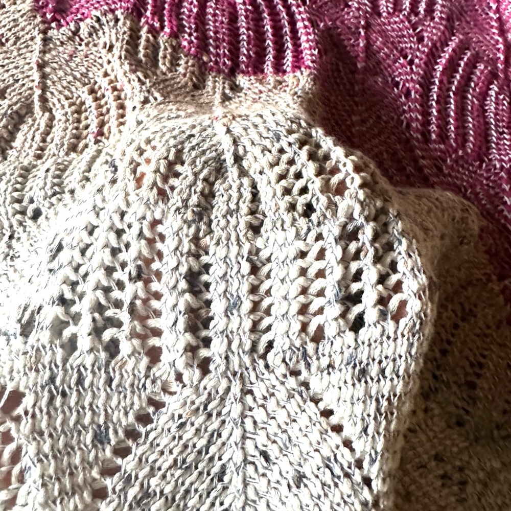 Nic+Zoe Tri-Color Sweater Crochet Look - Picture 7 of 12